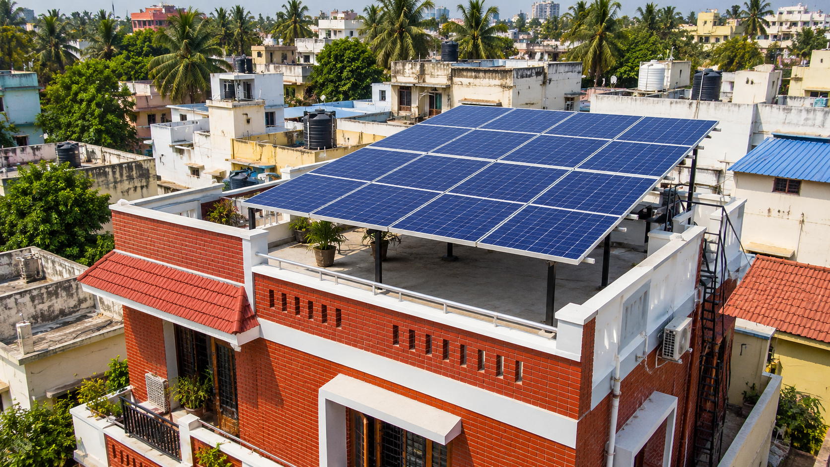 Hybrid Solar — solar installation in Kataka, Odisha