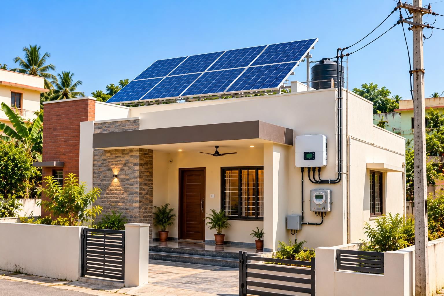 On-Grid Solar — solar installation in Kataka, Odisha